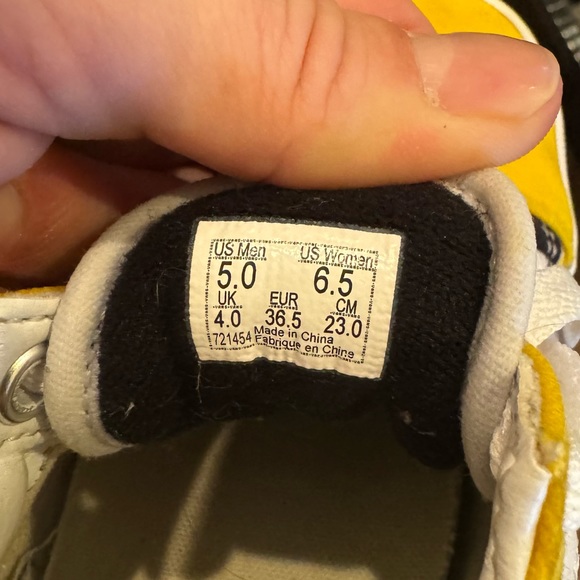 Custom sunflower checkered VANS Women’s Size 6.5 - Picture 5 of 5